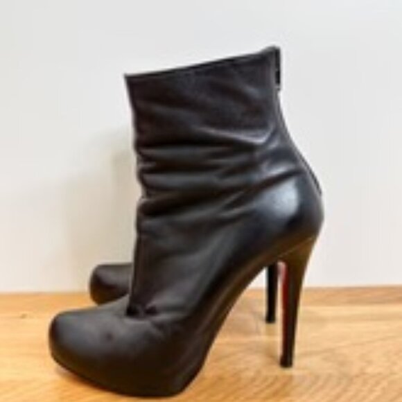 Loubutin Booties (Newly Resoled), size 37.5 - Picture 2 of 5